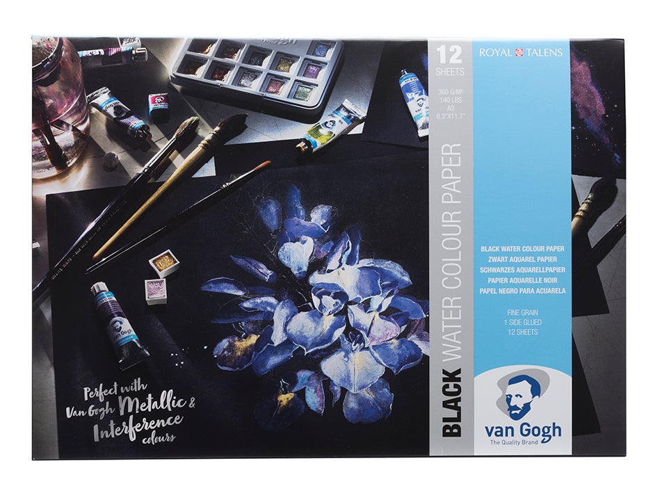 Van Gogh Akvarellblokk Black A3 360g - 12 ark