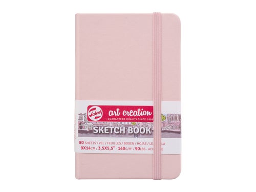 Art Creation Skissebok m/strikk Rosa 9x14cm 140g