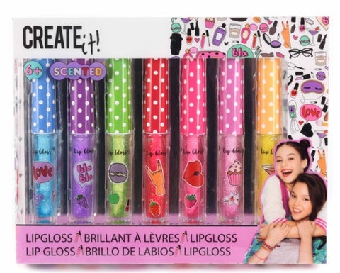 Create It Lipgloss Sett Scented Glitter 7pk