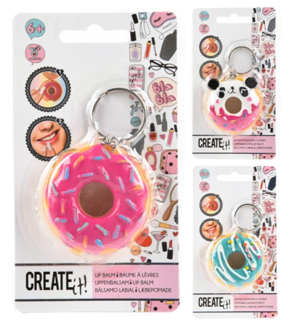 Create It Leppepomade Donut Nøkkelring Ass