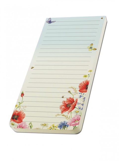 Huskeliste m/magnet valmuer