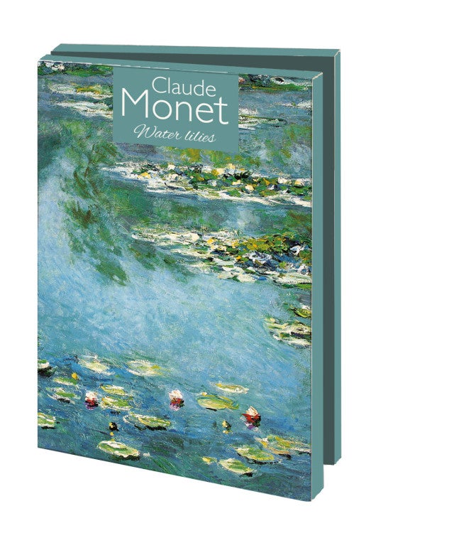 Kortmappe Claude Monet vannliljer 10x15cm