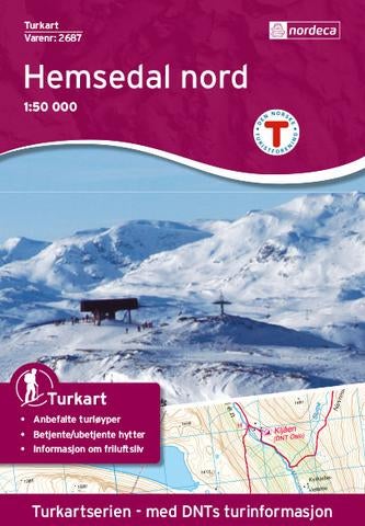 Hemsedal Nord - Turkart 1: 50 000