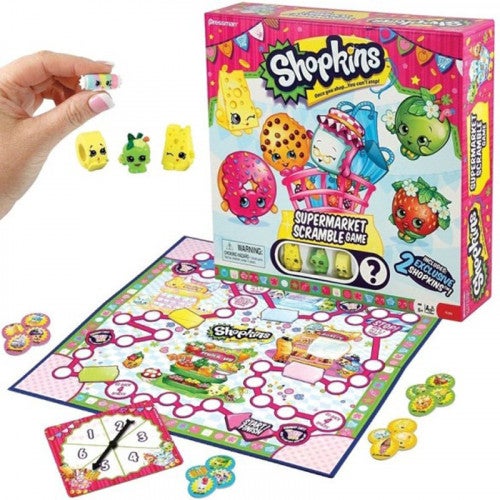 Shopkins Supermarket Scramble Brettspill - Shopkins januar 2017