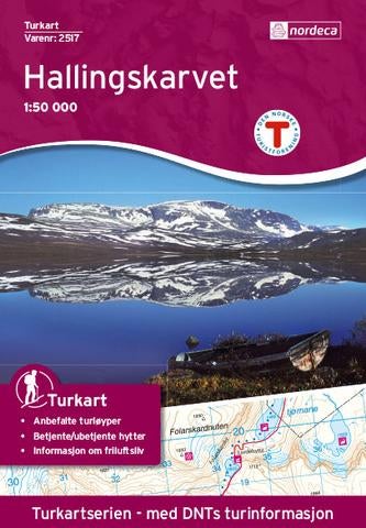 Hallingskarvet - Turkart 1: 50 000