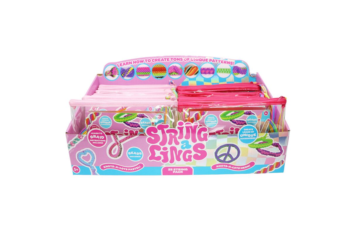 Hobby Stringalings Neon Pastell 25Pk Ass