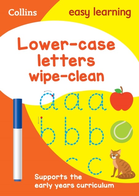 Lower Case Letters Age 3-5 Wipe Clean Activity Book - Ideal for Home Learning