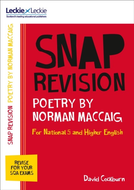 Bilde av National 5/higher English Revision: Poetry By Norman Maccaig Av David Cockburn