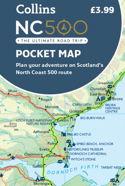 Bilde av Nc500 Pocket Map Av Collins Maps