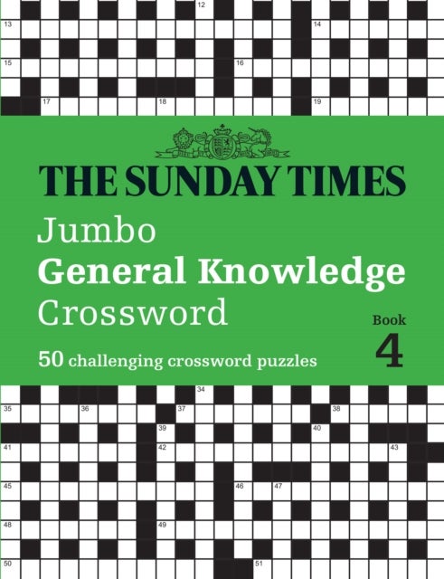 Bilde av The Sunday Times Jumbo General Knowledge Crossword Book 4 Av The Times Mind Games, Peter Biddlecombe