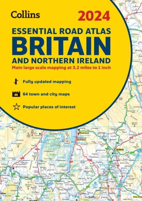 Bilde av 2024 Collins Essential Road Atlas Britain And Northern Ireland Av Collins Maps