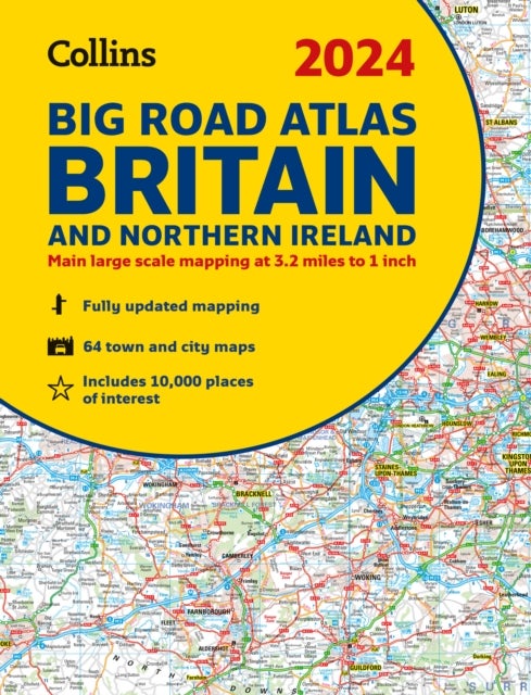 Bilde av 2024 Collins Big Road Atlas Britain And Northern Ireland Av Collins Maps