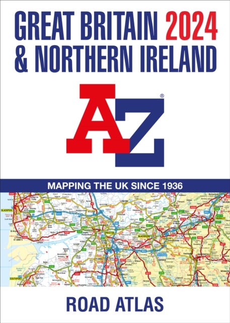 Bilde av Great Britain &amp; Northern Ireland A-z Road Atlas 2024 (a3 Paperback) Av A-z Maps
