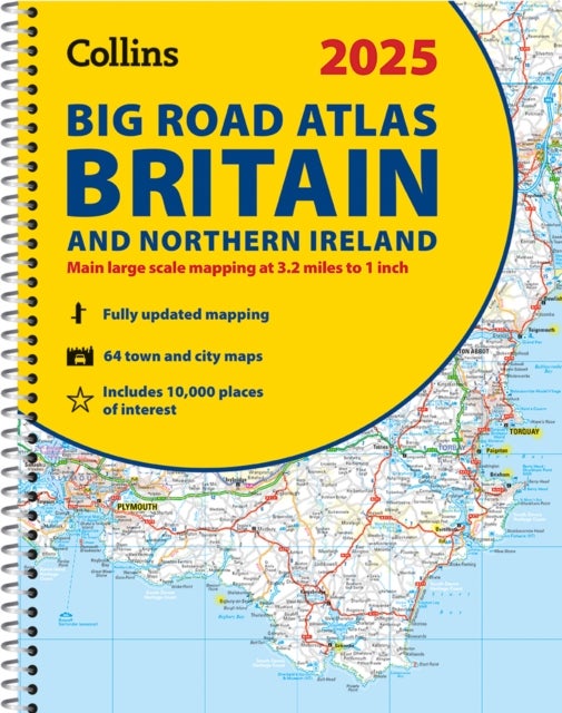 Bilde av 2025 Collins Big Road Atlas Britain And Northern Ireland Av Collins Maps