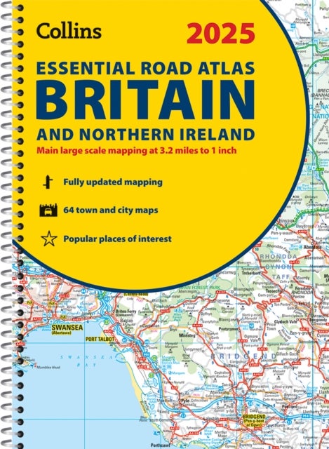 Bilde av 2025 Collins Essential Road Atlas Britain And Northern Ireland Av Collins Maps