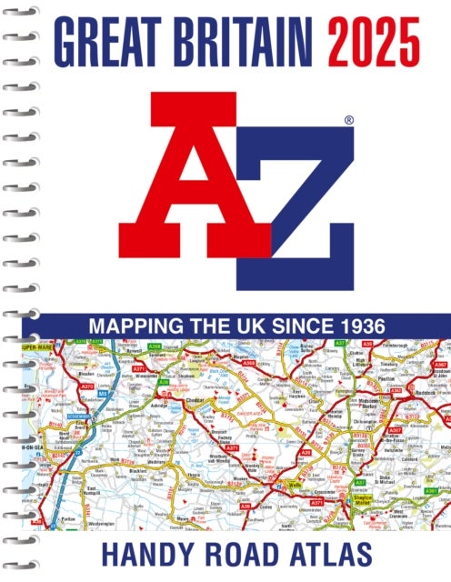 Bilde av Great Britain A-z Handy Road Atlas 2025 (a5 Spiral) Av A-z Maps