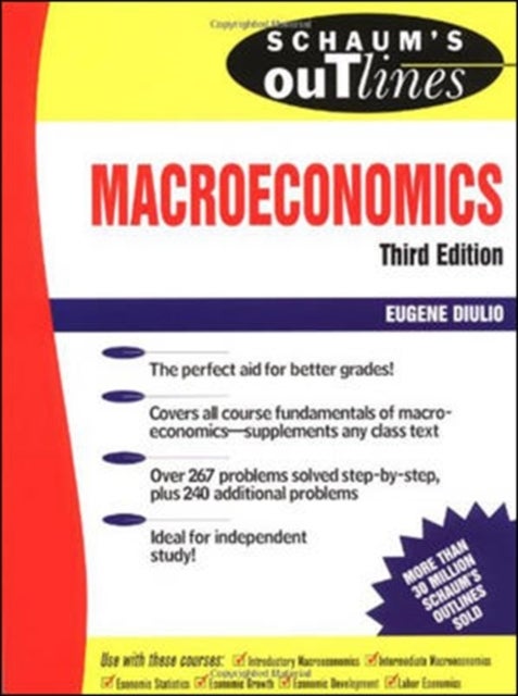 Bilde av Schaum&#039;s Outline Of Macroeconomics Av Eugene Diulio