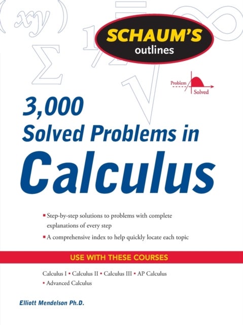 Bilde av Schaum&#039;s 3,000 Solved Problems In Calculus Av Elliott Mendelson