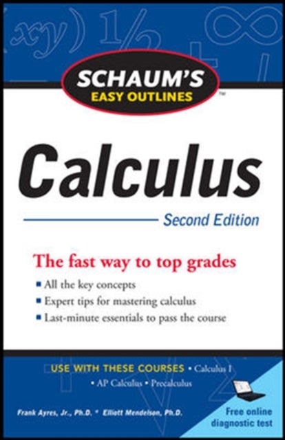 Bilde av Schaum&#039;s Easy Outline Of Calculus, Second Edition Av Elliott Mendelson, Frank Ayres