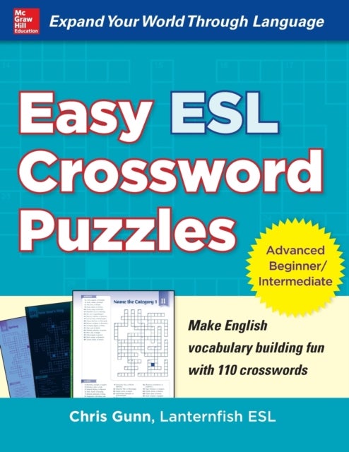 Bilde av Easy Esl Crossword Puzzles Av Chris Gunn