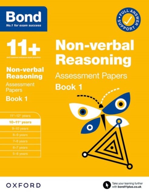 Bilde av Bond 11+: Bond 11+ Non Verbal Reasoning Assessment Papers 10-11 Years Book 1: For 11+ Gl Assessment