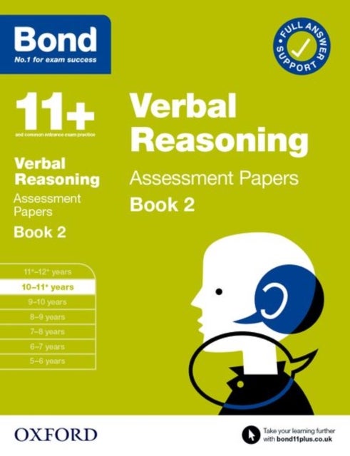 Bilde av Bond 11+ Verbal Reasoning Assessment Papers 10-11 Years Book 2: For 11+ Gl Assessment And Entrance E Av Editor