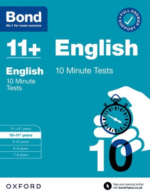 Bilde av Bond 11+: Bond 11+ 10 Minute Tests English 10-11 Years: For 11+ Gl Assessment And Entrance Exams Av Sarah Lindsay, Bond 11+