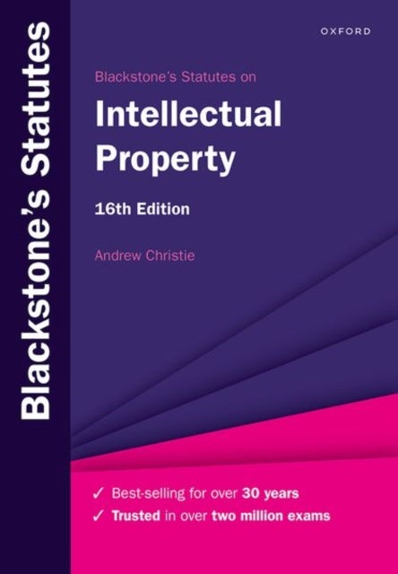 Bilde av Blackstone&#039;s Statutes On Intellectual Property Av Prof Andrew (chair Of Intellectual Property Chair Of Intellectual Property Melbourne Law School