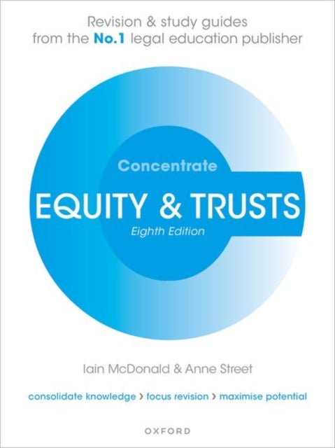Bilde av Equity And Trusts Concentrate Av Iain (senior Lecturer In Law University Of The West Of England) Mcdonald, Anne (visiting Lecturer Soas University Of
