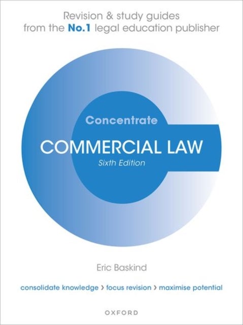 Bilde av Commercial Law Concentrate Av Eric (senior Lecturer In Law Liverpool John Moores University) Baskind