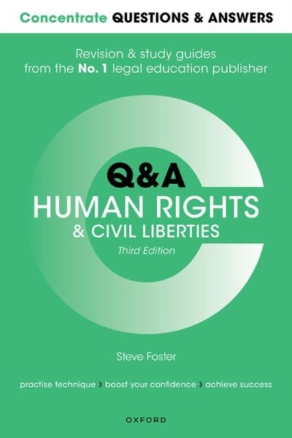 Bilde av Concentrate Questions And Answers Human Rights And Civil Liberties Av Dr Steve (principal Lecturer In Law Principal Lecturer In Law Coventry Universit