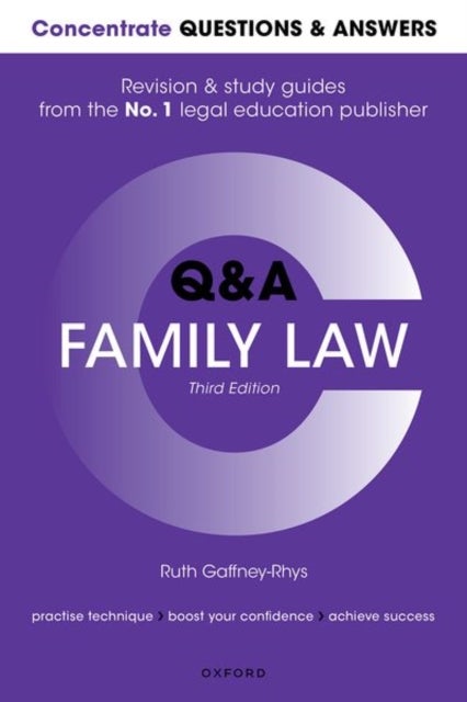 Bilde av Concentrate Questions And Answers Family Law Av Ruth (senior Lecturer In Law Senior Lecturer In Law University Of The West Of England) Gaffney-rhys