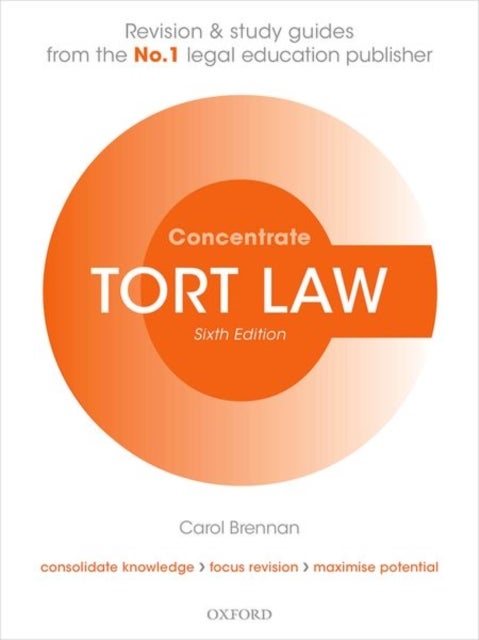 Bilde av Tort Law Concentrate Av Carol (teaching Fellow University Of Lon Brennan