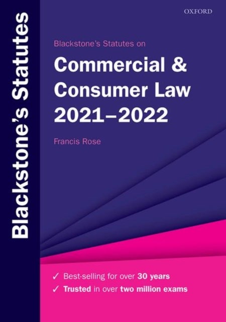 Bilde av Blackstone&#039;s Statutes On Commercial &amp; Consumer Law 2021-2022