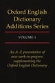 Oxford English Dictionary Additions Series: Volume 1