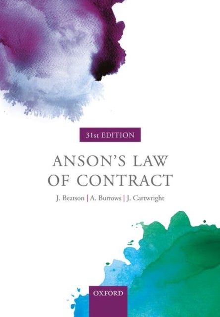 Bilde av Anson&#039;s Law Of Contract Av Jack (is A Former Lord Justice Of Appeal And Rouse Ball Professor Of English Law University Of Cambridge Beatson Fba,
