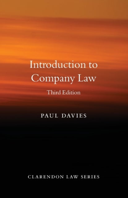 Bilde av Introduction To Company Law Av Paul (senior Research Fellow Senior Research Fellow Harris Manchester College Oxford) Davies