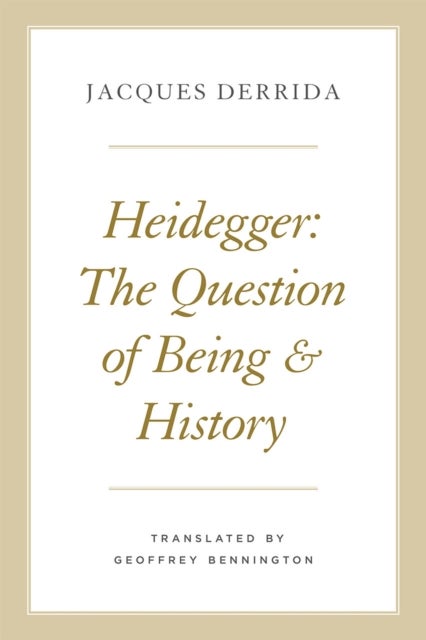 Bilde av Heidegger Av Jacques Derrida