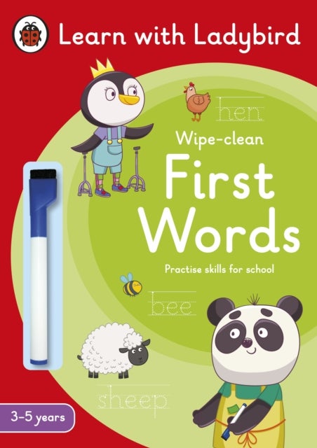 Bilde av First Words: A Learn With Ladybird Wipe-clean Activity Book 3-5 Years Av Ladybird