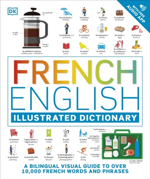 French English Illustrated Dictionary - A Bilingual Visual Guide to Over 10,000 French Words and Phrases