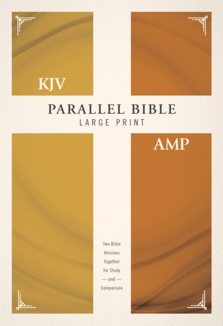 KJV, Amplified, Parallel Bible, Large Print, Hardcover, Red Letter - Two Bible Versions Together for Study and Comparison