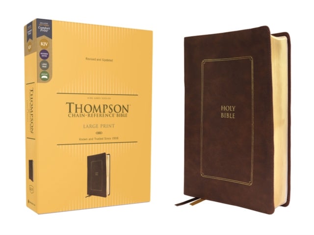 Bilde av Kjv, Thompson Chain-reference Bible, Large Print, Leathersoft, Brown, Red Letter, Comfort Print