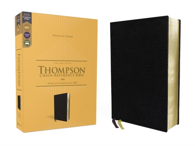 Bilde av Kjv, Thompson Chain-reference Bible, European Bonded Leather, Black, Red Letter, Comfort Print