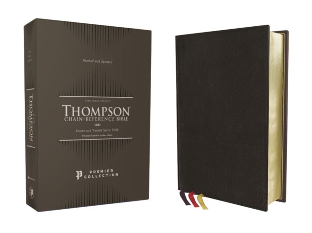 Bilde av Kjv, Thompson Chain-reference Bible, Premium Goatskin Leather, Black, Premier Collection, Art Gilded