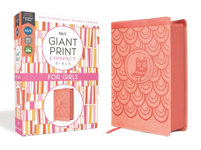 Bilde av Nirv, Giant Print Compact Bible For Girls, Leathersoft, Peach, Comfort Print Av Zondervan