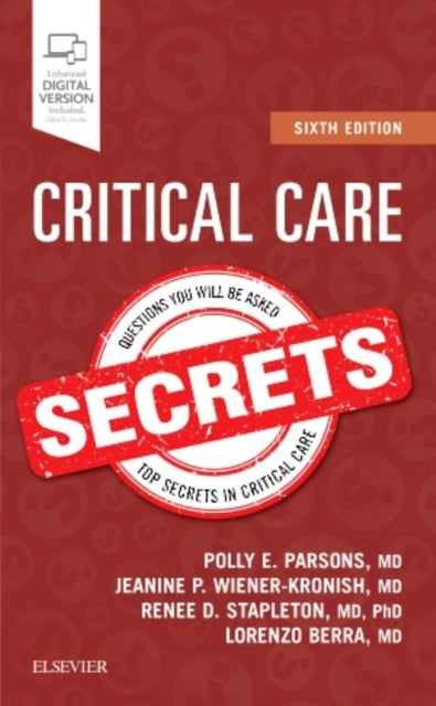 Bilde av Critical Care Secrets Av Polly E. (e.l. Amidon Professor And Chair Department Of Medicine University Of Vermont College Of Medicine Parsons, Fletcher