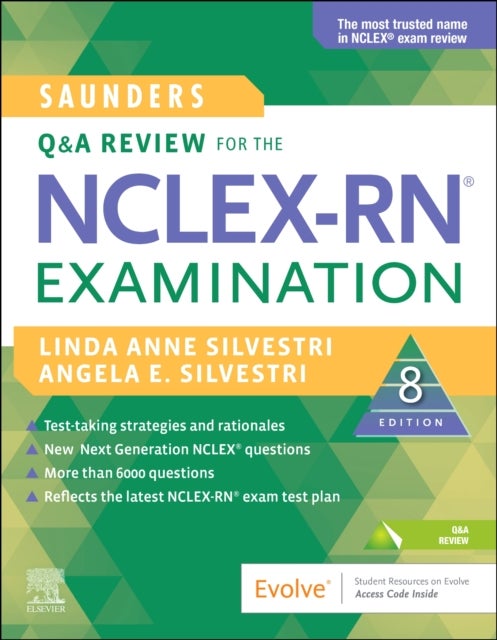 Bilde av Saunders Q &amp; A Review For The Nclex-rn (r) Examination Av Linda Anne (nursing Instructor University Of Nevada Las Vegas Las Nevada Silvestri, Inc.