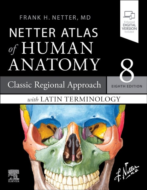 Netter Atlas of Human Anatomy: Classic Regional Approach with Latin Terminology - paperback + eBook