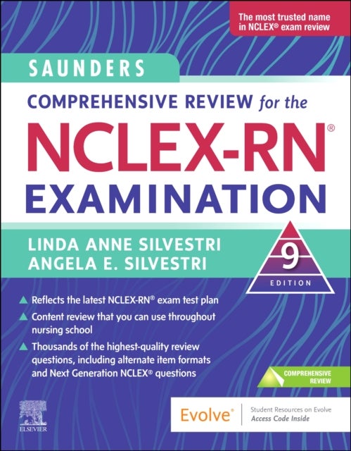 Bilde av Saunders Comprehensive Review For The Nclex-rn (r) Examination Av Linda Anne (nursing Instructor University Of Nevada Las Vegas Las Nevada Silvestri,