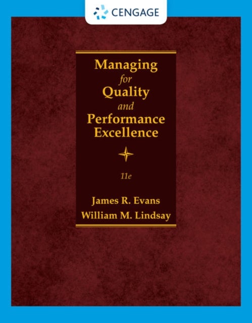 Bilde av Managing For Quality And Performance Excellence Av William (professor Emeritus Of Management Lindsay